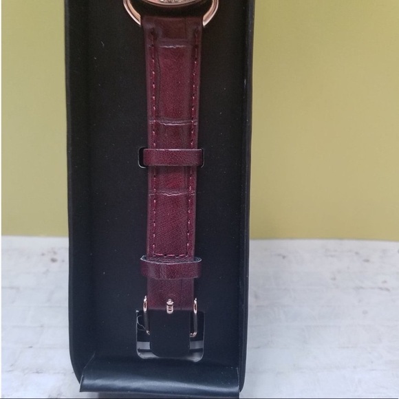 Boussivie Pretty Plum Faux Leather Quartz Watch - Picture 4 of 6